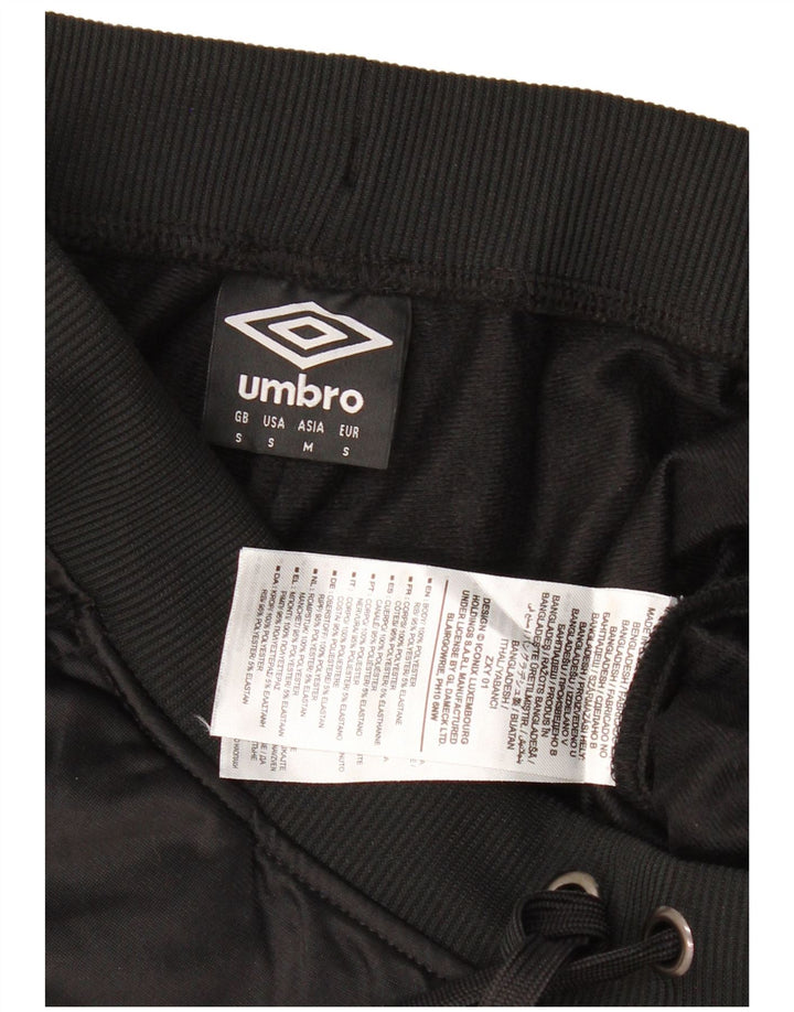 Umbro Мужские спортивные брюки с графическим принтом, брюки для бега, маленький черный полиэстер