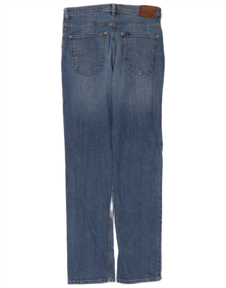 Женские прямые джинсы Lee Brooklyn W33 L34, синий хлопок