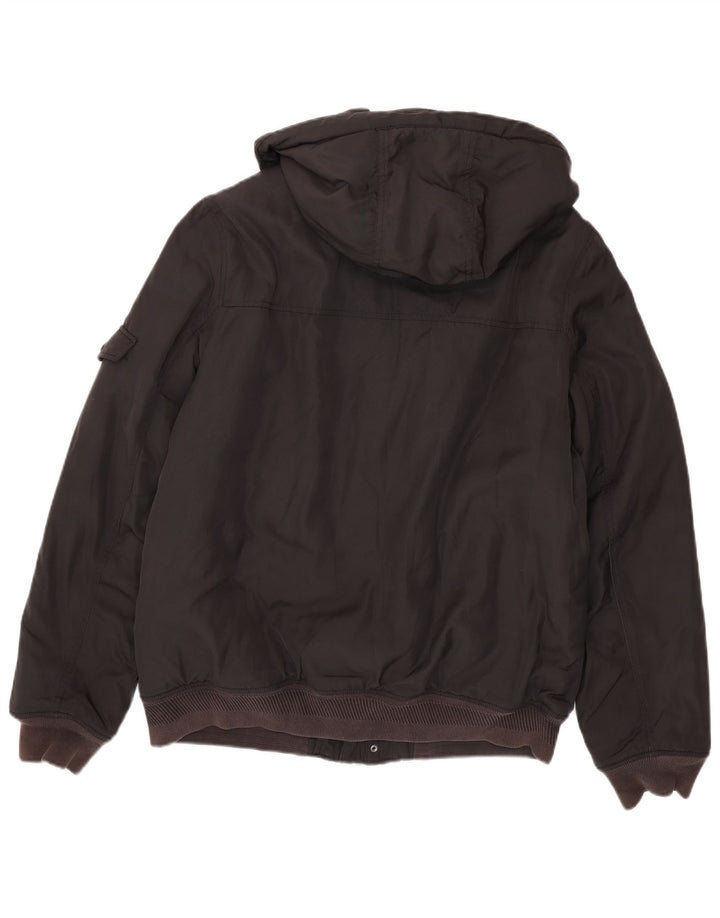Мужская куртка-бомбер с капюшоном Tommy Hilfiger UK 42 XL, черный полиэстер