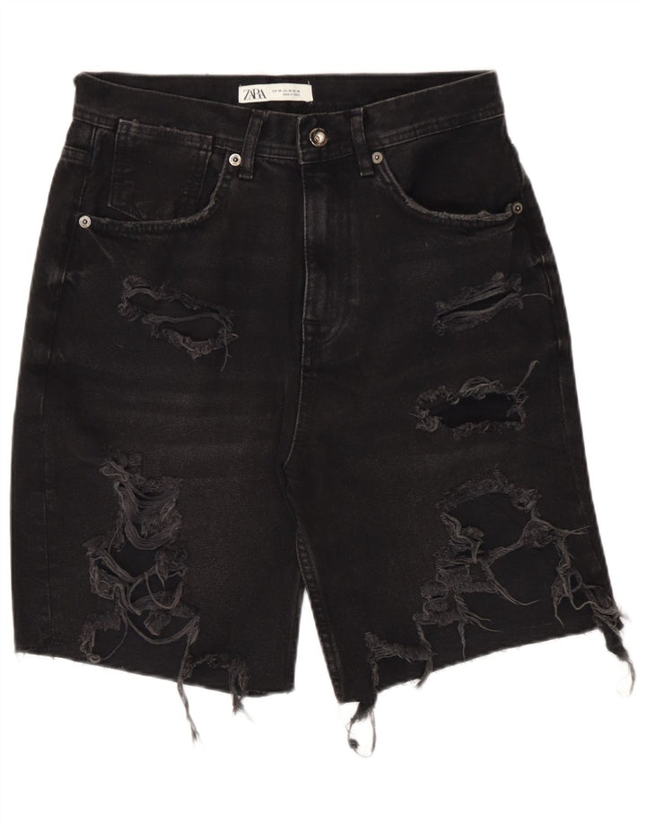 Мужские джинсовые шорты Zara EU 38 Small W30, черные