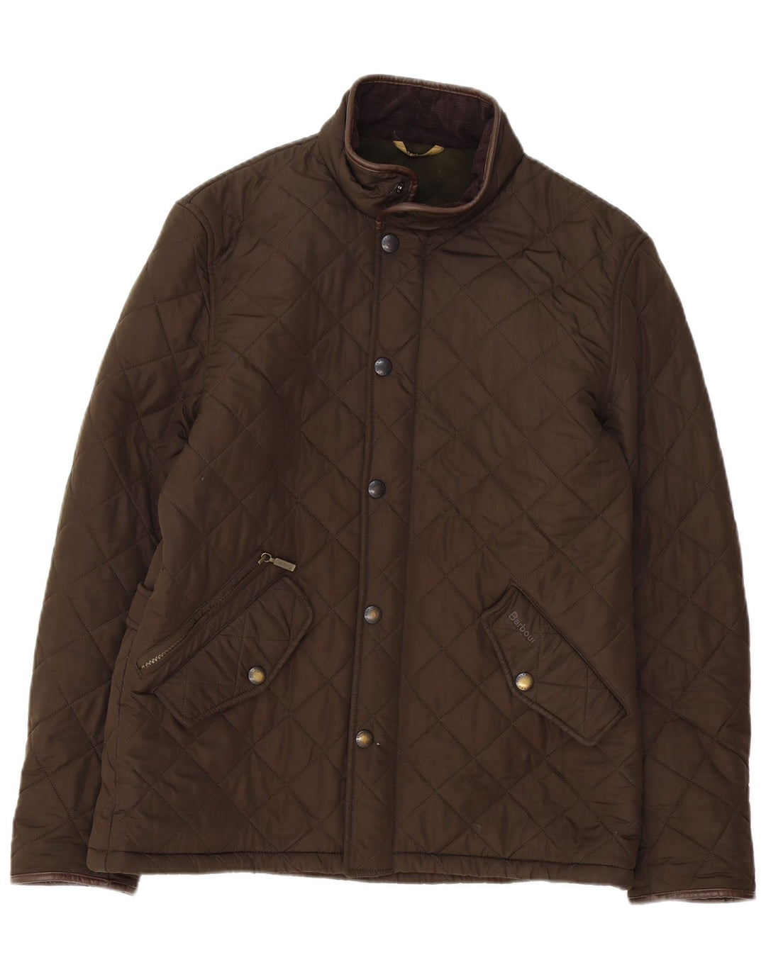 Мужская стеганая куртка Barbour UK 40, большая, коричневая, полиэстер
