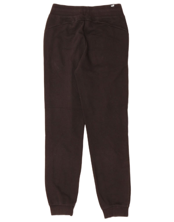 Спортивный костюм PUMA для девочек, брюки для бега, 11–12 лет, черный хлопок