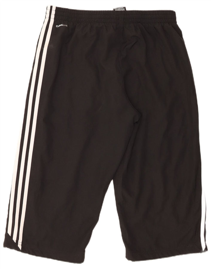 Мужские спортивные шорты-бермуды Adidas Climalite, средний черный полиэстер