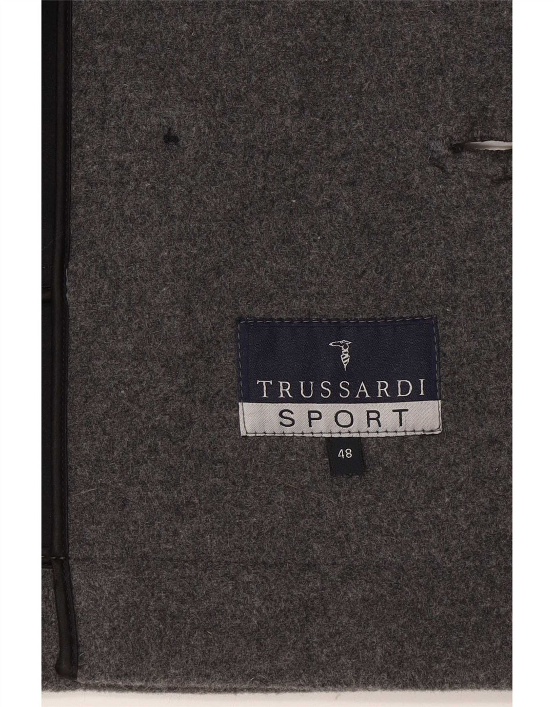 Мужское полупальто Trussardi IT 48 Medium Grey Wool