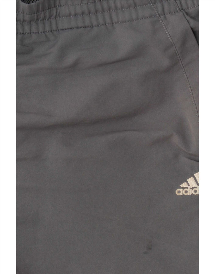 Мужские спортивные шорты Adidas XL серые из полиэстера с цветными блоками