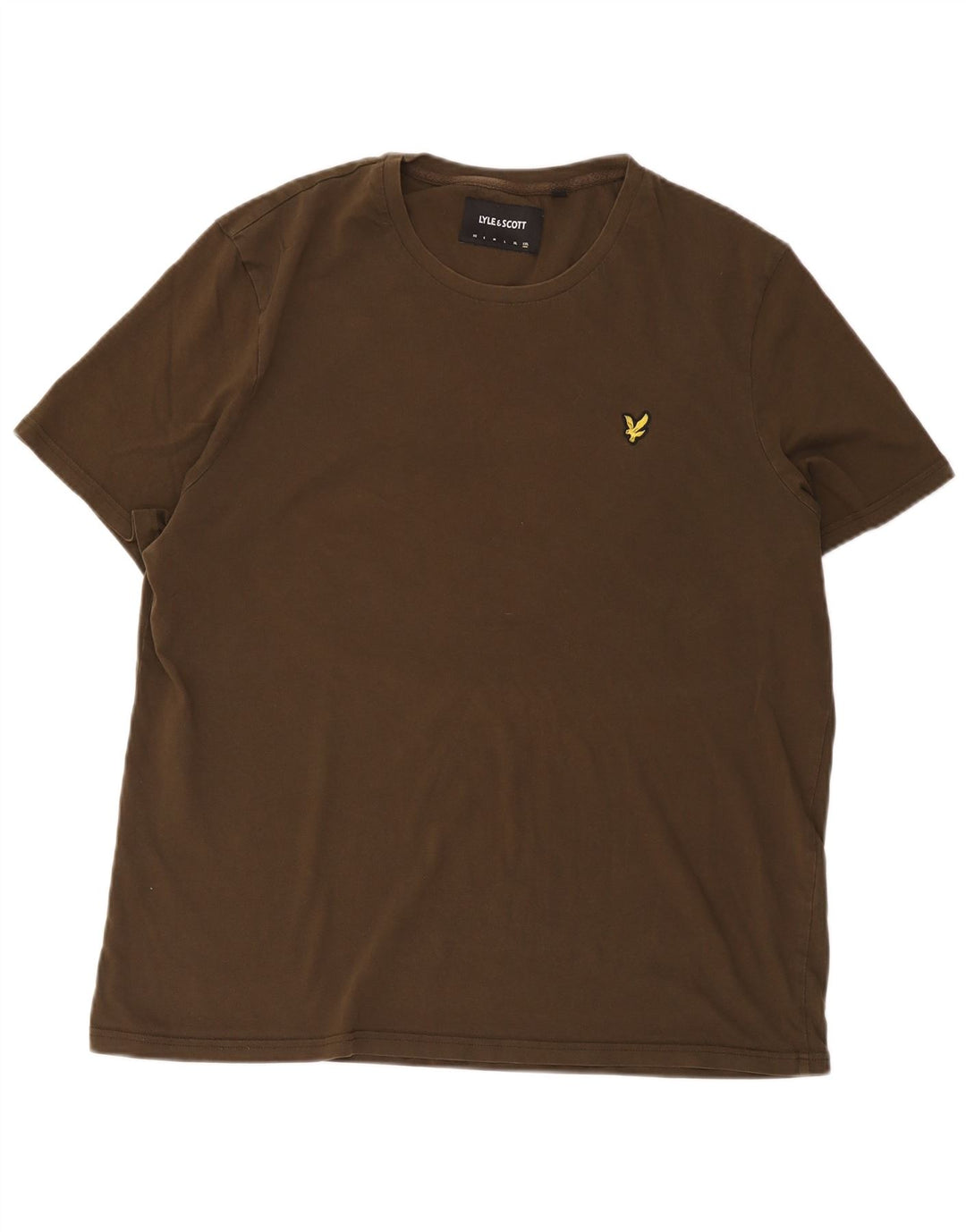Мужская футболка Lyle & Scott Top 2XL, хлопок цвета хаки