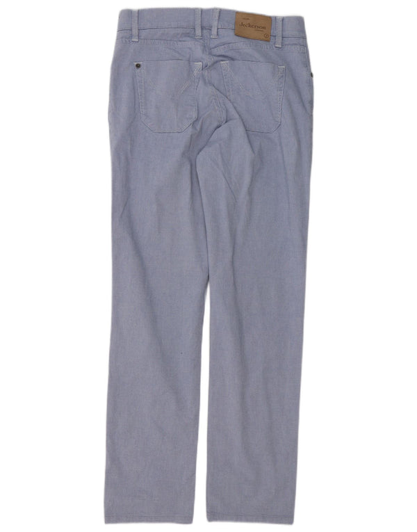 Мужские повседневные брюки узкого кроя Jeckerson W32 L30, синие, хлопок