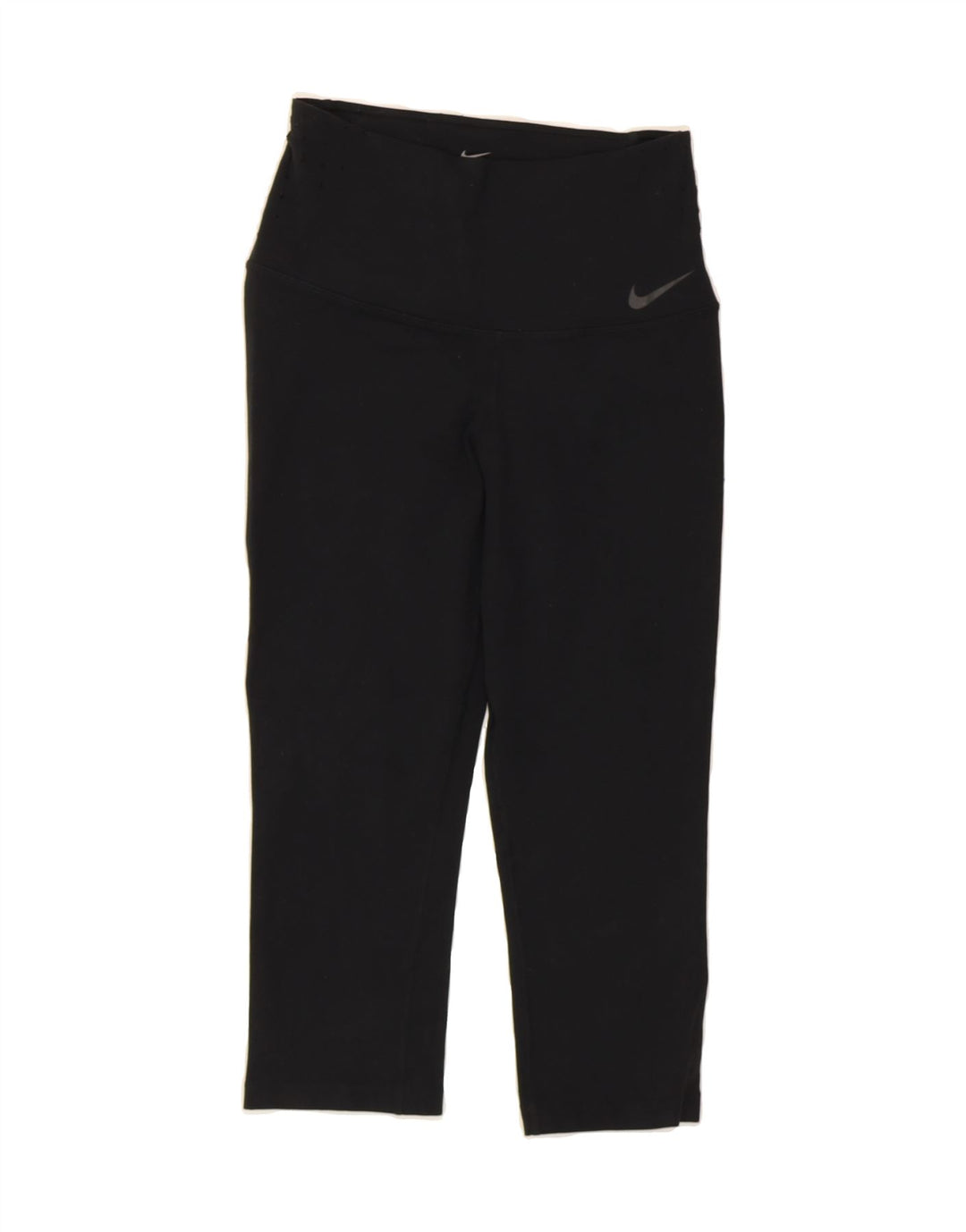NIKE Womens Dri Fit Capri Leggings UK 12 Medium  Black Nylon Vintage Nike and Second-Hand Nike from Messina Hembry 