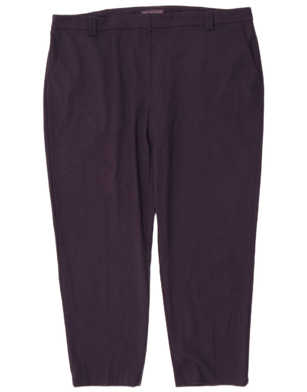Женские узкие брюки-чиносы Marks & Spencer UK 22 3XL W44 L29 Темно-синие