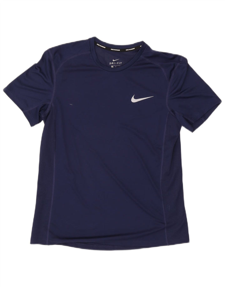 Мужская футболка Nike Dri Fit, средний темно-синий
