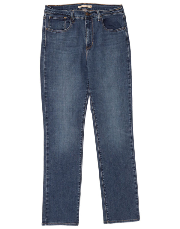 Женские прямые джинсы Levi's 724 с высокой посадкой W30 L32, синие, хлопок