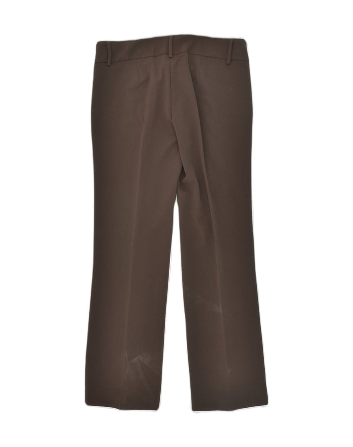 BENETTON Womens Straight Suit Trousers  W30 L31  Brown Polyester | Vintage Benetton | Thrift | Second-Hand Benetton | Used Clothing | Messina Hembry 