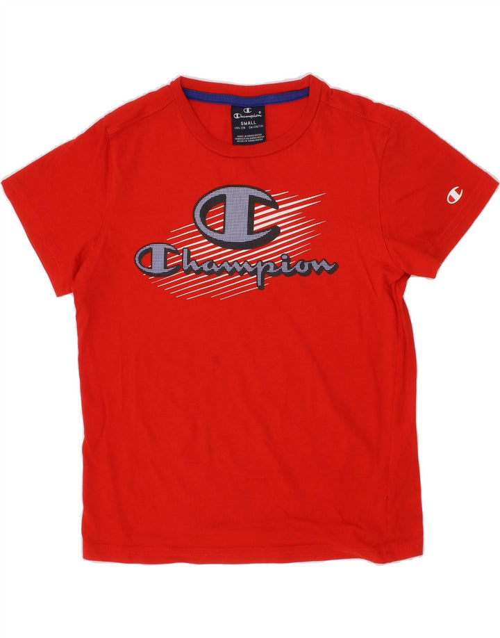 CHAMPION Boys Graphic T-Shirt Top 7-8 Years Small  Red Vintage Champion and Second-Hand Champion from Messina Hembry 