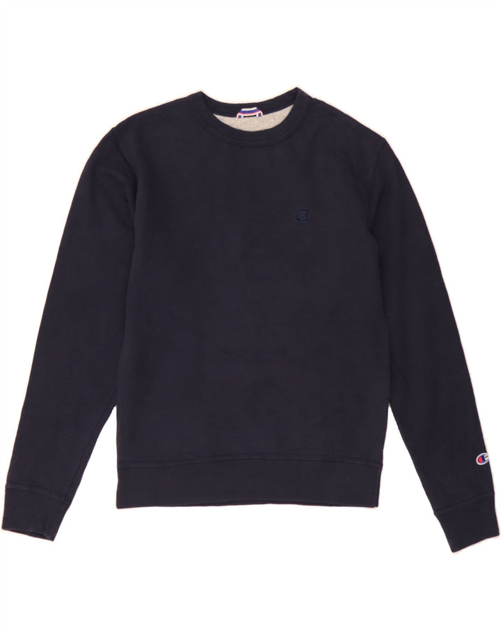 CHAMPION Mens Sweatshirt Jumper Small Navy Blue Cotton Vintage Champion and Second-Hand Champion from Messina Hembry 