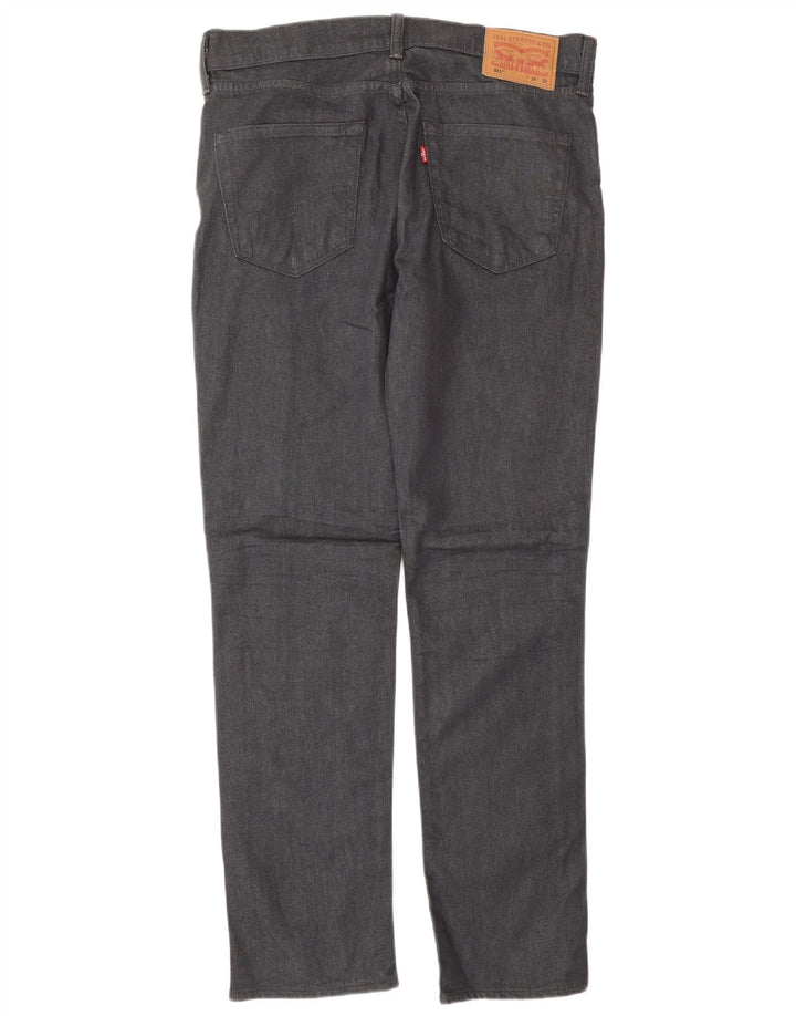 Мужские джинсы Levi's 511 Slim W34 L32 Серые хлопковые