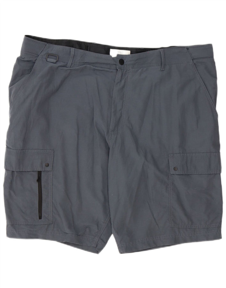 Мужские шорты карго MARKS & SPENCER W44 2XL, серые, полиэстер