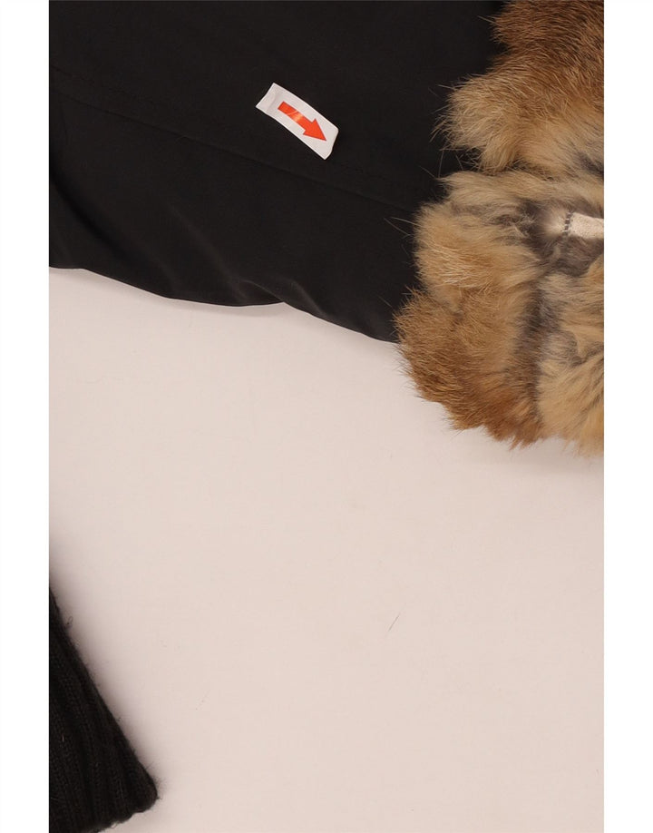 Женская стеганая куртка Woolrich UK 14, средний черный цвет, нейлон с цветными блоками