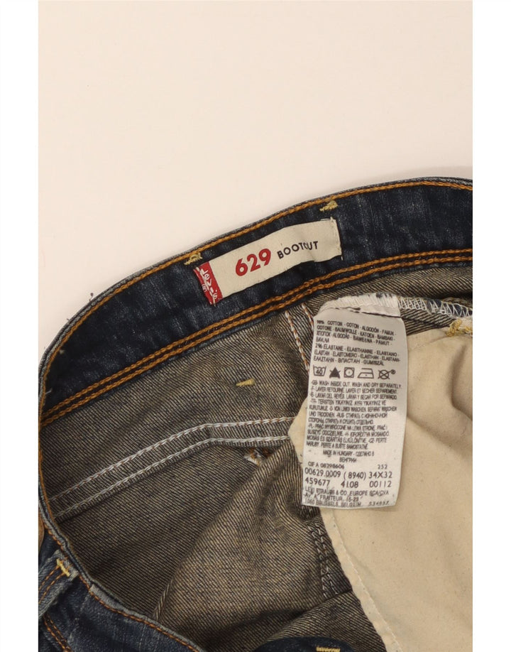Женские джинсы Levi's 629 Bootcut W34 L32 Синие, хлопок