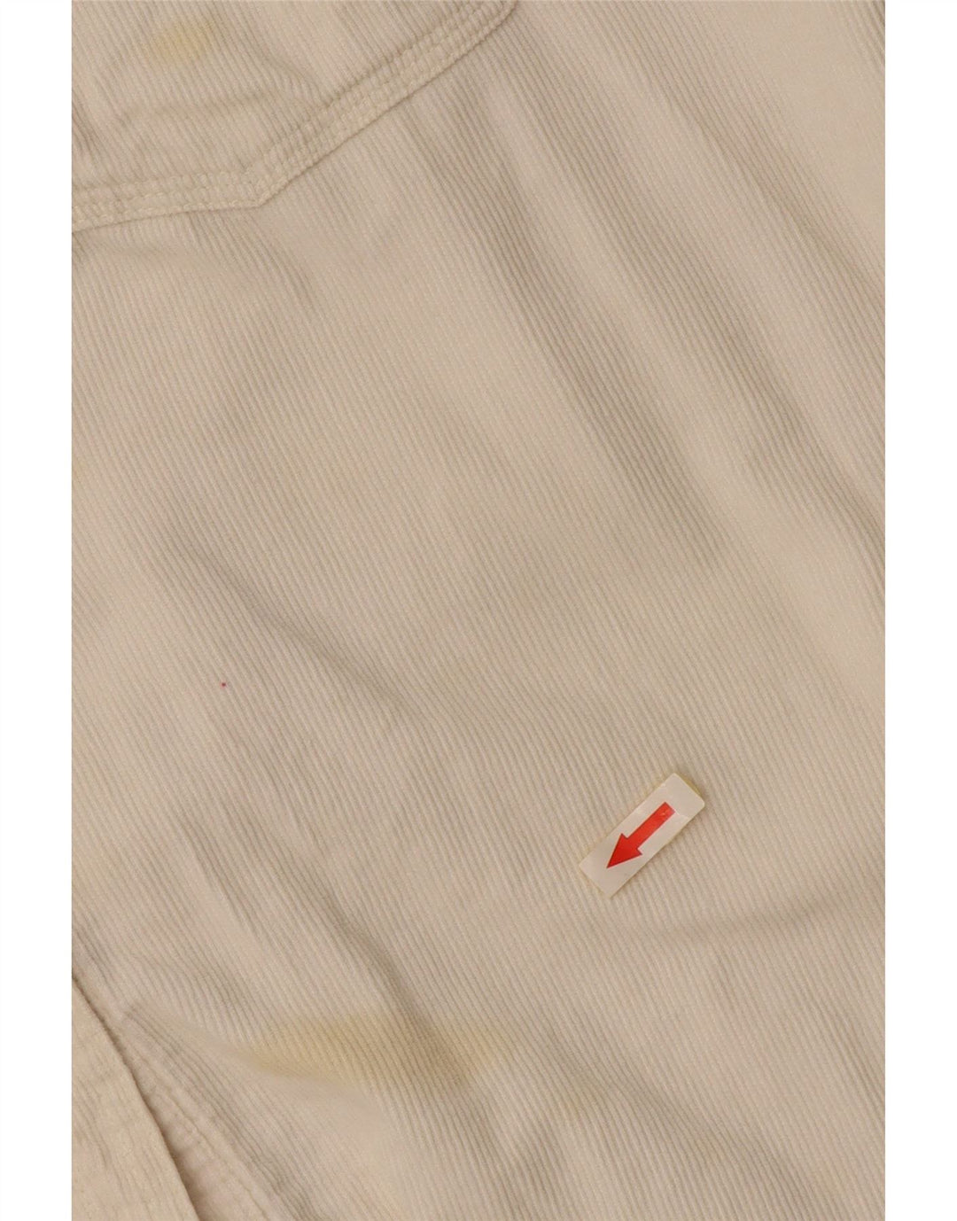 STACCATO Женская вельветовая рубашка большого размера UK 10, маленький размер, белый хлопок