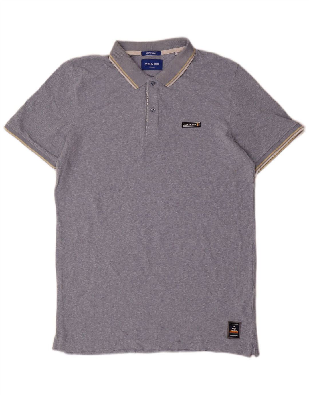 Мужская рубашка-поло Jack & Jones, большая синяя, полиэстер