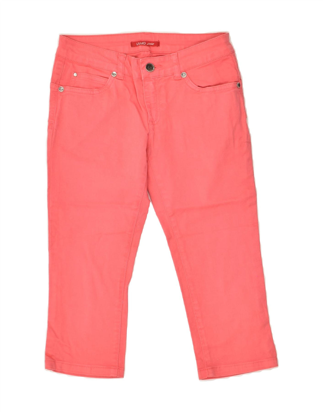 LIU JO Girls Slim Capri Trousers 11-12 Years W26 L17  Pink | Vintage Liu Jo | Thrift | Second-Hand Liu Jo | Used Clothing | Messina Hembry 