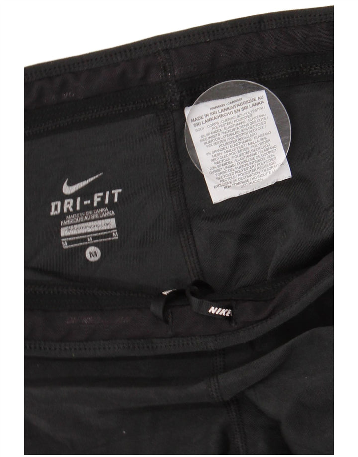 Женские леггинсы NIKE Dri Fit UK 12, средний черный полиэстер