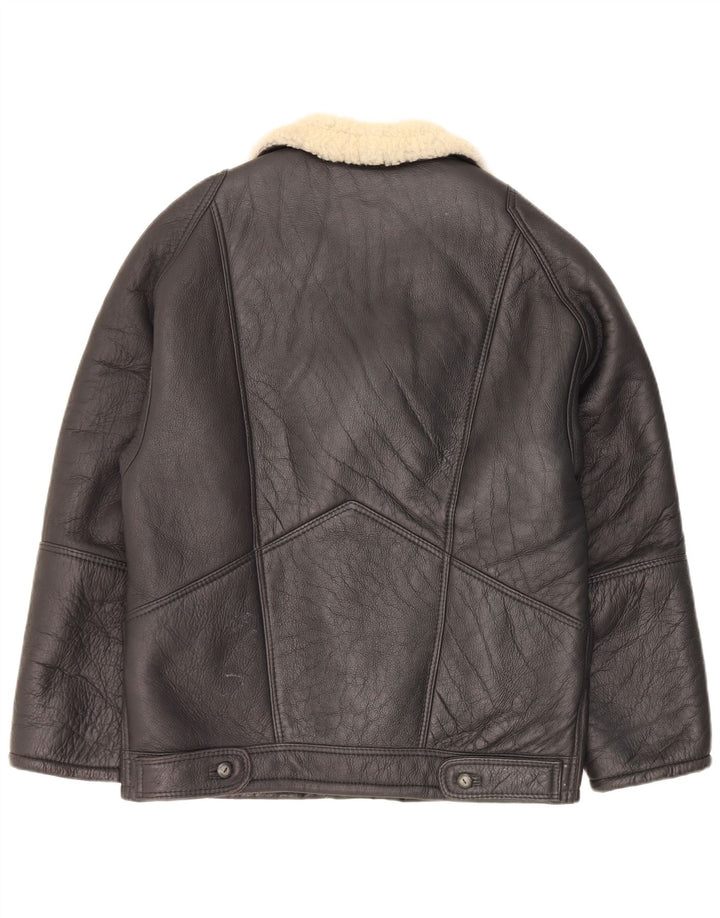 Мужская короткая дубленка Pierre Cardin IT 48 Medium Black Leather