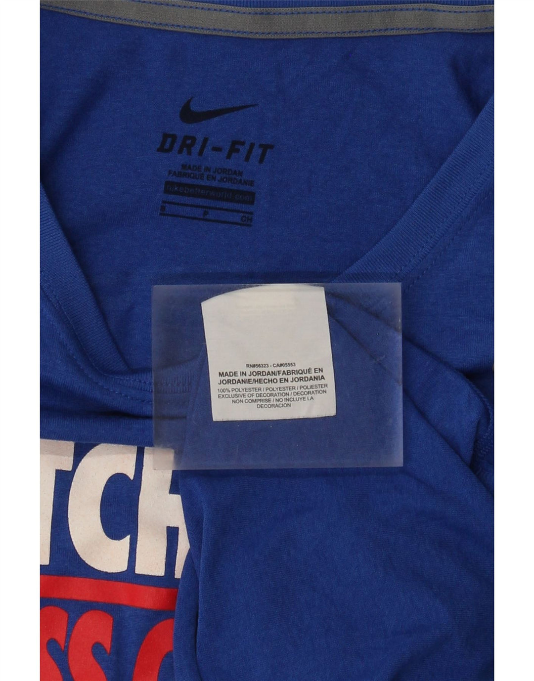 Женские кроссовки Nike Hutchinson Graphic Top с длинным рукавом UK 10, маленький синий полиэстер