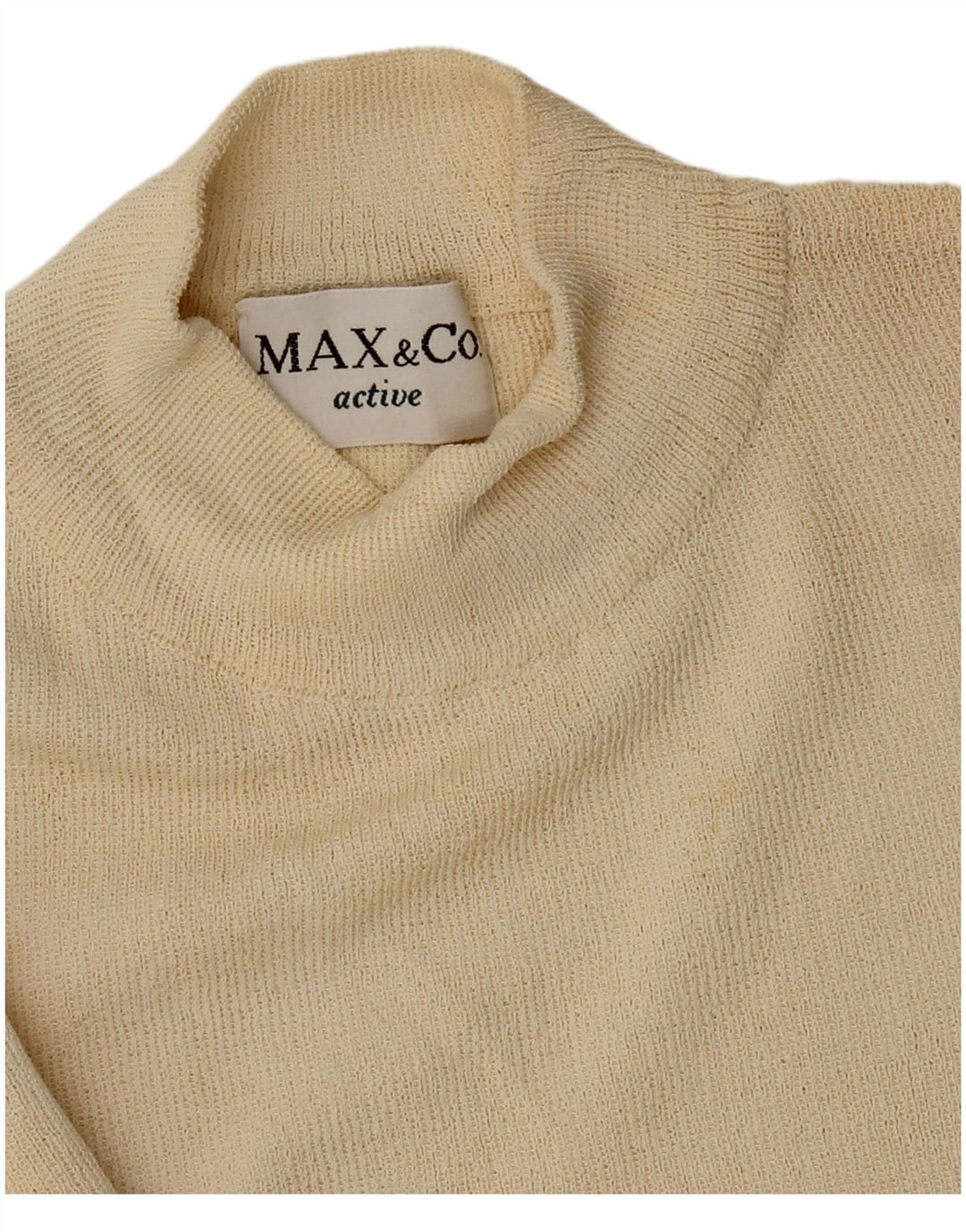 Женский джемпер с высоким воротником Max & Co., Великобритания 12, средний, белый цвет