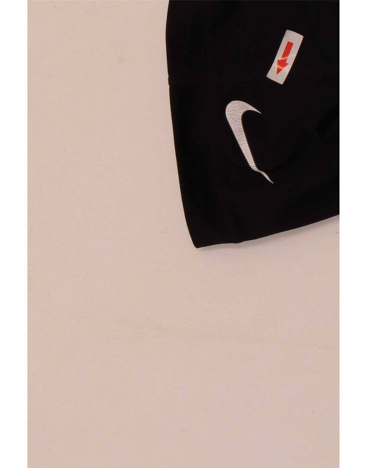 Женские леггинсы-капри с рисунком Nike Dri Fit UK 12, средние, черные