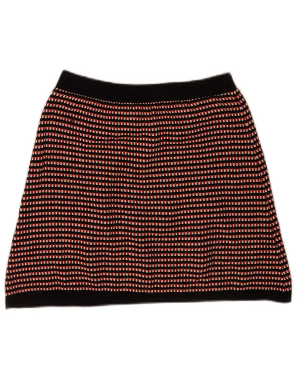 Zara Женская трикотажная юбка-трапеция среднего размера W28, хлопок в красную полоску