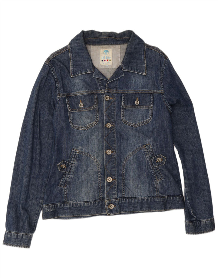 Женская джинсовая куртка Fat Face UK 16, большой синий хлопок