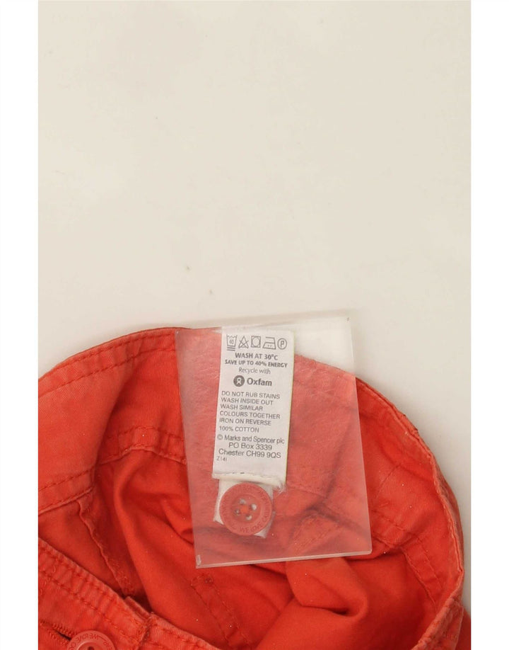 Женские шорты карго Marks & Spencer UK 14, большие W34, оранжевые, хлопок