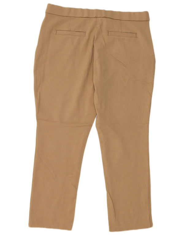 Женские узкие укороченные брюки LEE США 14 XL W36 L25 Бежевый вискоза