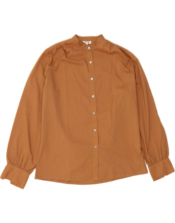 VINTAGE Womens Shirt Blouse EU 44 XL Brown Polyester Vintage Vintage and Second-Hand Vintage from Messina Hembry 