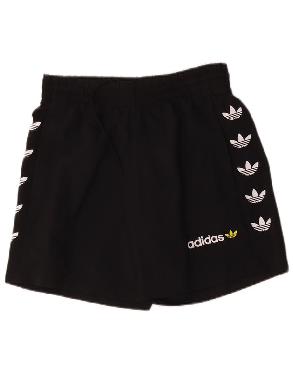Мужские спортивные шорты Adidas с графическим рисунком, маленькие черные спортивные шорты из полиэстера