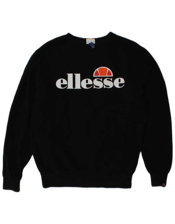 Женский свитер оверсайз с рисунком ELLESSE UK 10, маленький черный