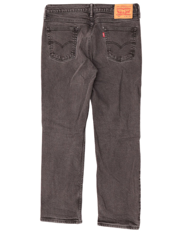 Мужские прямые джинсы Levi's 514 W33 L30 серые, хлопок