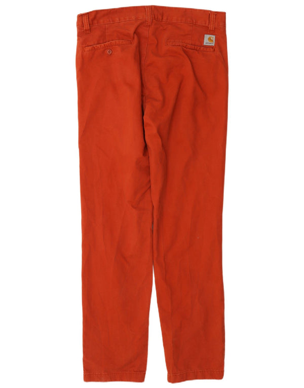 Мужские брюки-чиносы Carhartt W32 L34 красные, хлопковые