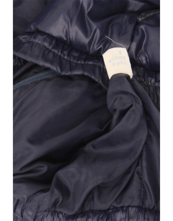 VINTAGE Mens Windbreaker Jacket UK 38 Medium Blue Colourblock Polyamide
