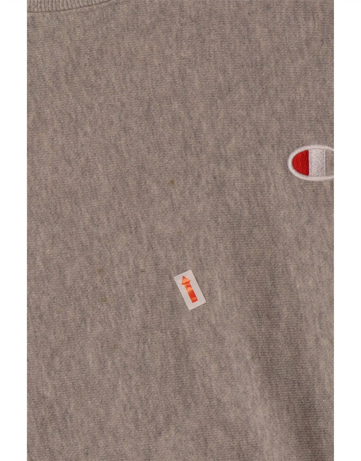 Женский укороченный свитшот с обратным плетением Champion UK 6 XS, серый хлопок