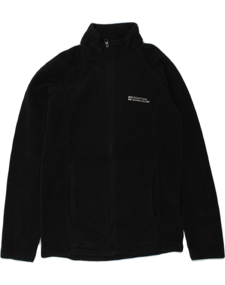 MOUNTAIN WAREHOUSE Boys Fleece Jacket 11-12 Years Black Polyester | Vintage Mountain Warehouse | Thrift | Second-Hand Mountain Warehouse | Used Clothing | Messina Hembry 