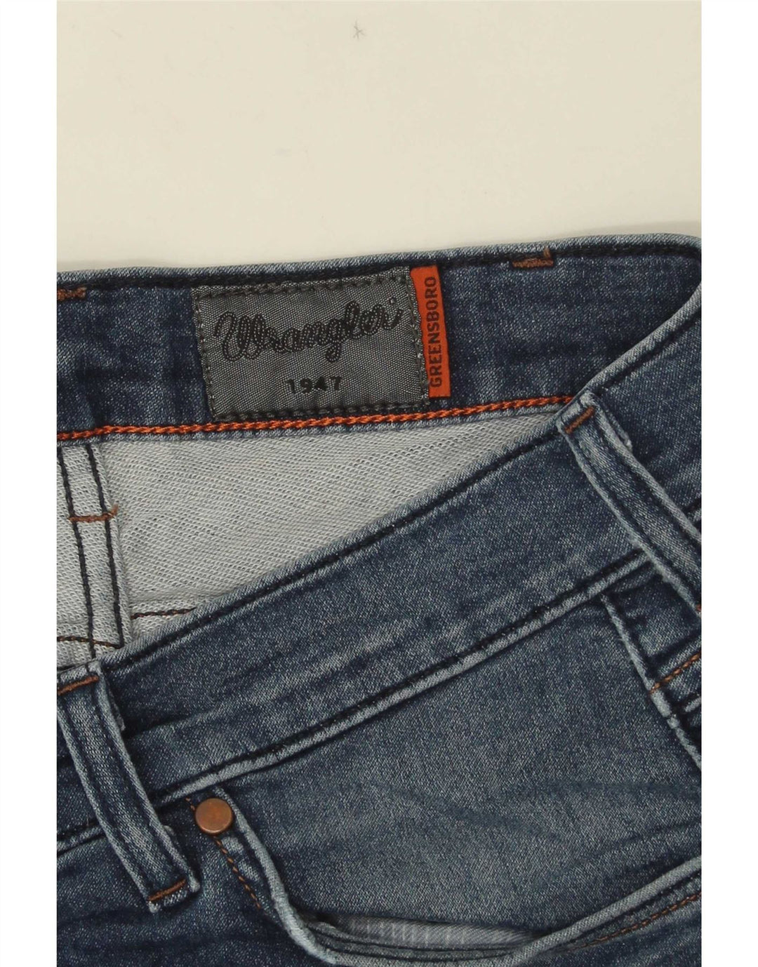 Мужские прямые джинсы Wrangler Greensboro W30 L30 синие