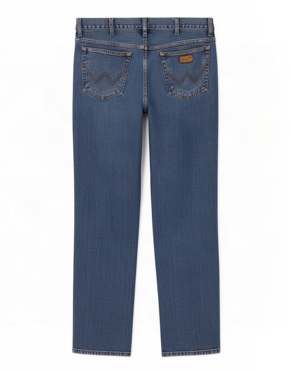 Мужские прямые джинсы Wrangler Texas W38 L34, синий хлопок