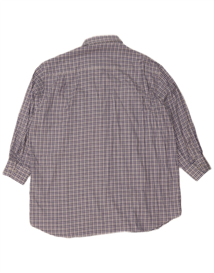 Мужская рубашка для яхтинга Paul & Shark 2XL, синяя клетка, хлопок