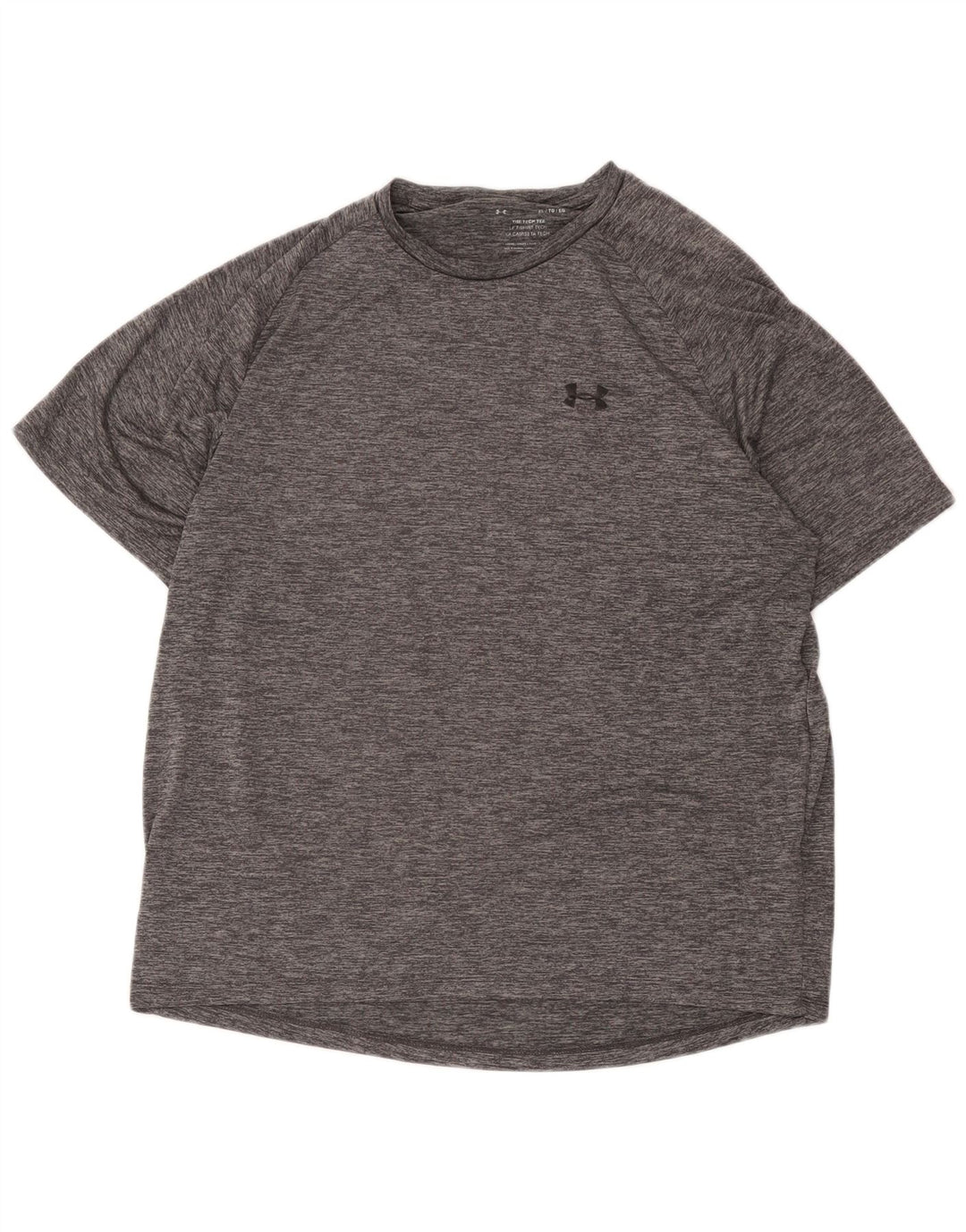 Мужская футболка Under Armour Top XL серого цвета с крапинками из полиэстера