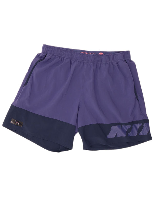 Мужские спортивные шорты Adidas стандартного кроя с графикой XL фиолетового цвета с цветными блоками