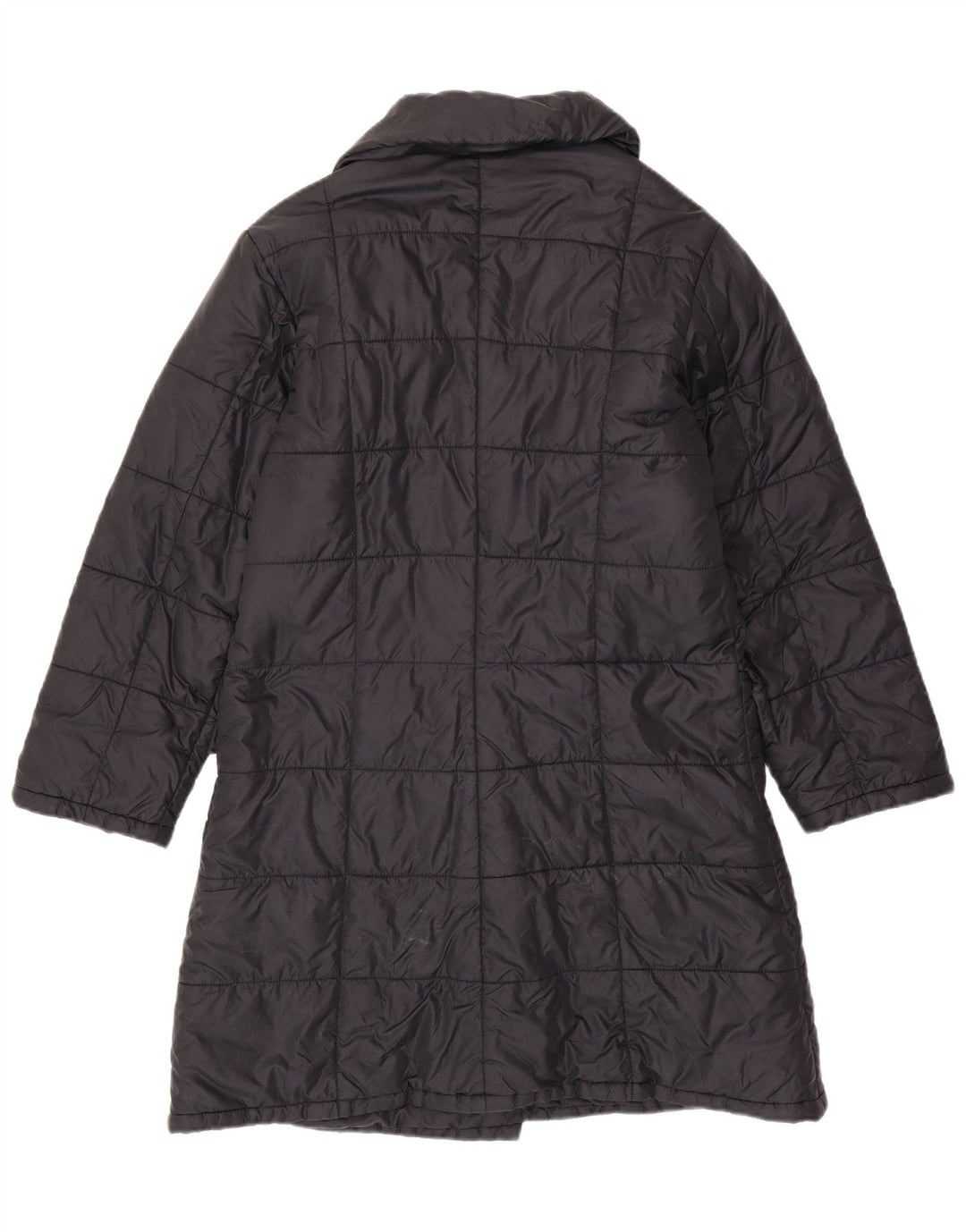 Женское стеганое пальто свободного кроя REPLAY UK 10, маленький черный полиэстер