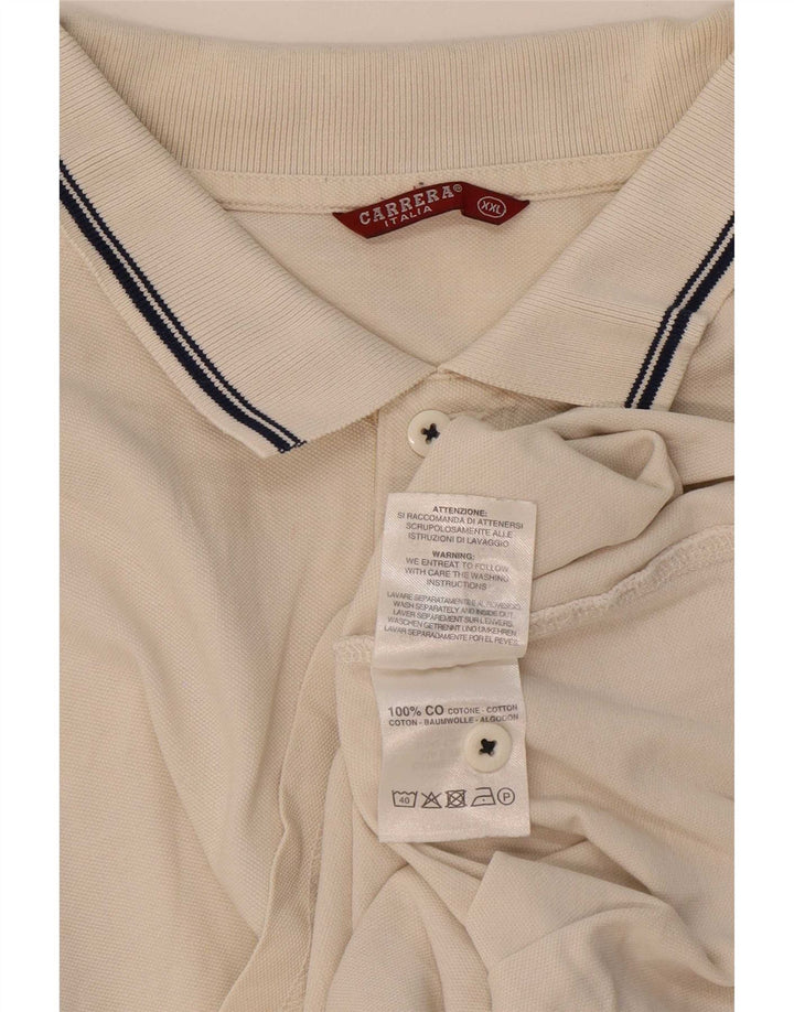Мужская рубашка-поло Carrera 2XL, хлопок в белую полоску