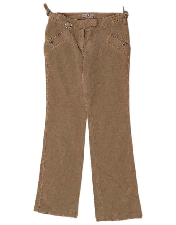 Женские вельветовые брюки Cerruti 1881 Bootcut IT 42 Medium W30 L31 Бежевые